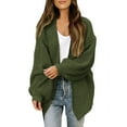 thumbnail image 2 of Cardigan Sweaters for Women 2025 Open Front Lantern Sleeve Knitted Sweater Jacket Coat Womens Cardigan Sweaters, 2 of 8