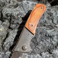 thumbnail image 6 of Outdoor Utility 7CR13 Knife Stainless Steel and Colored Wood Handle Pocket Folding Knife Electrician Knife Camping Survival Tool, 6 of 6