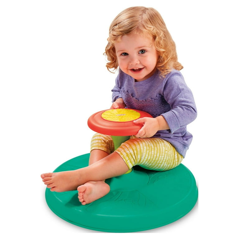 Toy that you store sit on and spin