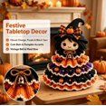 thumbnail image 6 of Crochet Animal Halloween Tree DIY Kit, Halloween Crochet Tabletop Decor Craft Set, Complete Yarn Supplies, Great Handmade Gift For Crochet Enthusiasts(Witch), 6 of 9
