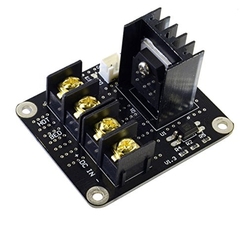3D Printer Heated Bed Power Module Board Current 210A MOSFET Upgrade Black 