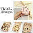 thumbnail image 5 of Parima Gift for Mom, Personalized Birthday Gift for Mom, Pink Initial Travel Jewelry Case, Small Jewelry Box for Women, Mom Gifts From Daughters, Mom Gift for Women, C, 5 of 6