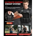 thumbnail image 2 of BAGAIL Adjustable Weighted Vest, 4-10lb/12-18lb/20-32lb Rucking Vest for Women & Men with 6 Weights & Large Pocket, Weight Vest for Home Workouts, Running, Walking and Strength Training, 2 of 10