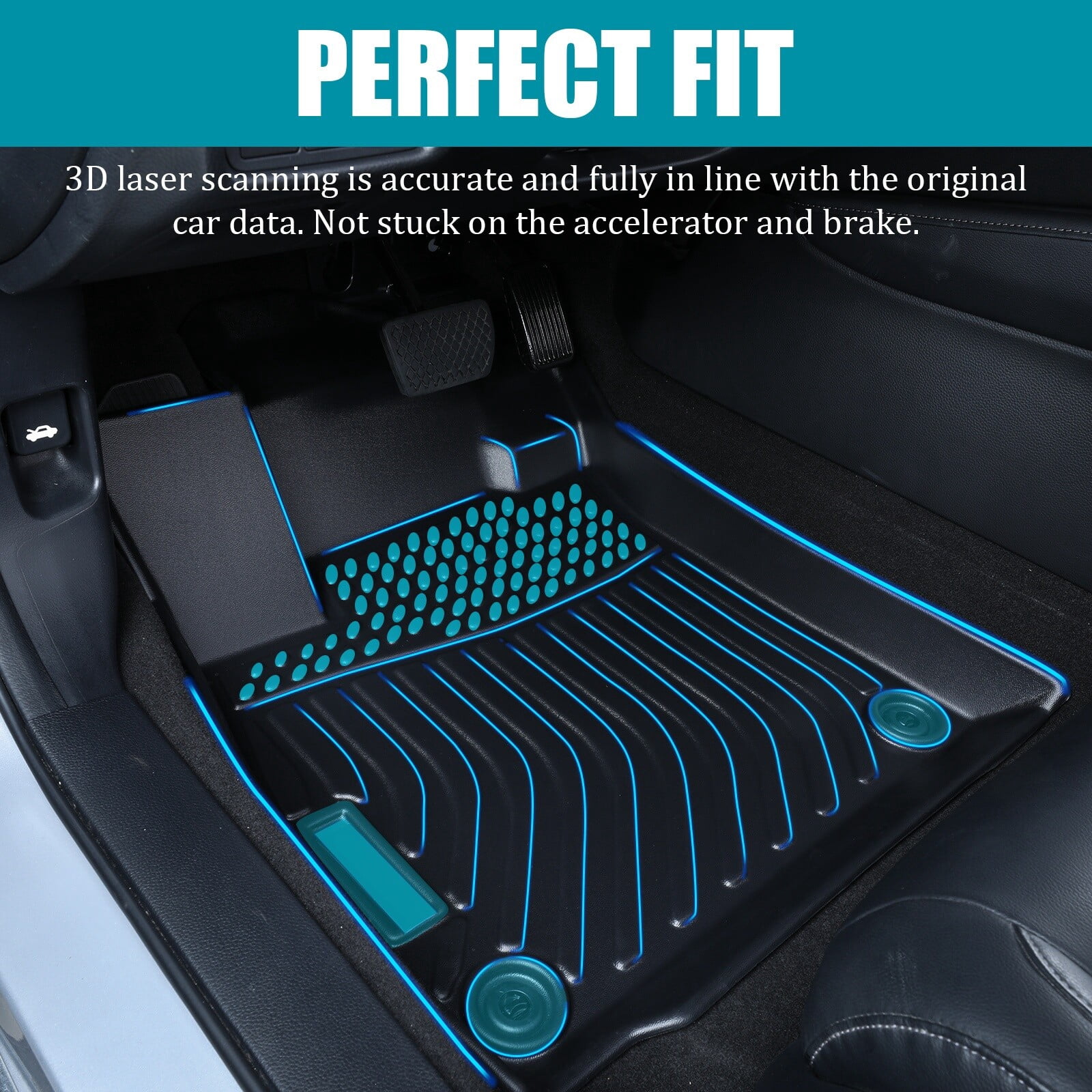 Floor Mats Liners Carpets for 2014-2018 Jeep Wrangler JK Unlimited JKU 4-Door