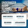 thumbnail image 4 of H2O Audio Sonar 2 PRO Waterproof Bone Conduction Headphones for Swimming – Open-Ear Underwater IPX8 Waterproof - MP3 Player with Playlist+ App for Bluetooth Streaming - 10 Hour Battery Life, 4 of 9