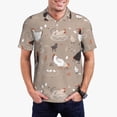 thumbnail image 2 of Balery Chicken Printed Men’s Short Sleeve Polo Shirt, Midweight Men's Shirt,Golf Polo shirts -Medium, 2 of 8