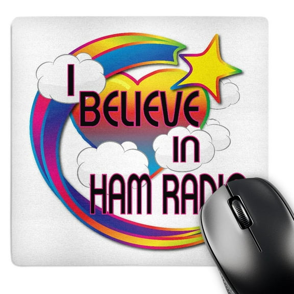 3dRose, I Believe In Ham Radio Cute Believer Design, MousePad