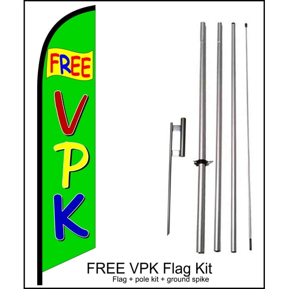 Swooper Flag Kit - Free VPK - 15 ft Tall by flagsandsigns