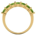 thumbnail image 5 of 1.75 ctw Wedding Band for Women - 14K Yellow Gold Natural Peridot Stackable Eternity Ring, 5 of 6