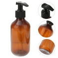 thumbnail image 4 of 5Pcs 300ml Plastic Empty Bottles Shampoo Subpackaging Bottle Emulsion Pump Press Bottles Brown, 4 of 9