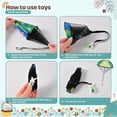thumbnail image 5 of 8 Pack Prefilled Easter Eggs Parachute Toys, Easter Basket Stuffers with Hand Throw Flying Toys for Kids Boys Girls Easter Egg Fillers, Easter Party Favor, 5 of 7