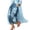 Sky Blue_#03, variant on Womens Floral Print Jeans High Waisted Wide Leg Flower Barrel Cropped Jeans Casual Printed Denim Pant,Sky Blue M