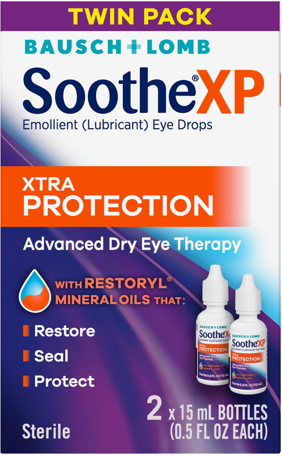 Soothe® XP Lubricant Eye Drops 2 x 0.5 fl oz (15 mL)