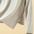 thumbnail image 3 of Posijego Women's Pajama Tops Plain Basic Long Sleeve Undershirts Fall Winter Warm Shirt Tees for Women, 3 of 5