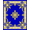 Blue, Pattern 1, variant on ODIKA 4'x6' Machine Washable Non-Slip Area Rug, Floral Damask Heritage Luxe Palatial Baroque Scroll Embellished High Traffic Rug, Blue, 585857