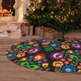 thumbnail image 6 of Yiaed Traditional Floral Polish Print Christmas Tree Skirt , Tree SkirtsTree Mat for Christmas Winter Holiday Indoor Decorations-30", 6 of 7