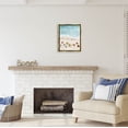 thumbnail image 2 of Stupell Industries Summer Beach Day People Swimming Coastal Painting Gold Floater Framed Art Print Wall Art, 2 of 6