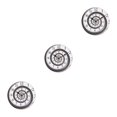 thumbnail image 1 of Guardoinrt Round Music Keyboard Wall Clock Unique Style And Silent Operation For Any Room Elegant Piano Key Clock ABS Timeless Rotate Number 1 3Set, 1 of 6
