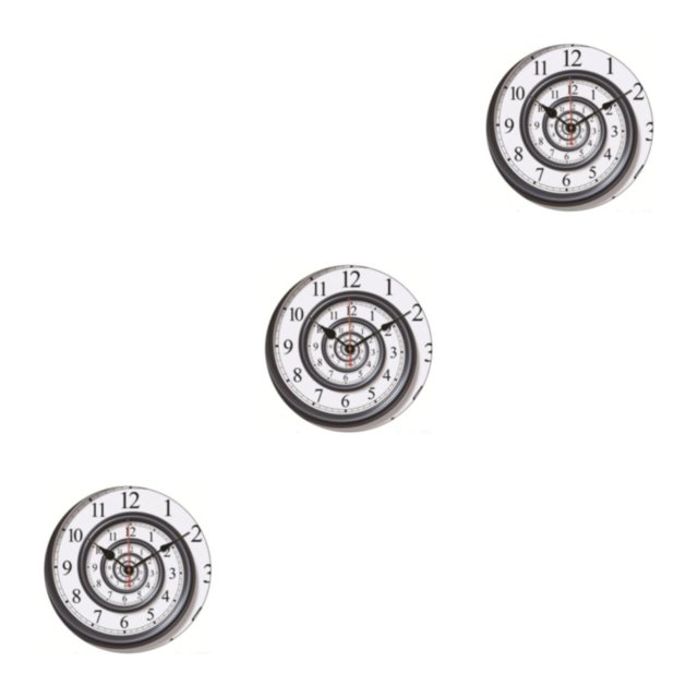 Guardoinrt Round Music Keyboard Wall Clock Unique Style And Silent Operation For Any Room Elegant Piano Key Clock ABS Timeless Rotate Number 1 3Set