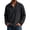 Black, variant on JTSRKL Quarter Zip Washed Sweaters for Men Solid Stand Collar Quarter Zip Long Sleeve Retro Casual Sweatshirts Daily Soft Regular Fit Tops