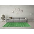 thumbnail image 3 of Ahgly Company Indoor Square Abstract Emerald Green Modern Area Rugs, 8' Square, 3 of 4