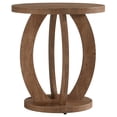 thumbnail image 4 of Yardi Yarda End Table, Round Side Table with Storage, Farmhouse Nightstand Bedside Accent Furniture, Side Tables for Living Room, Rustic Brown, 4 of 5
