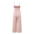 thumbnail image 4 of Women Casual Bib Loose Fit Adjustable Spaghetti Strap Cropped Pants Jumpsuits Sleeveless Romper Jumpsuit, 4 of 5