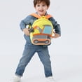 thumbnail image 4 of tamizeot Children Backpack Portable Cute Cartoon Boys Girls Automotive Pattern Zipper Adjustable Strap Snack Student Bag Birthday Gift Type 5, 4 of 6