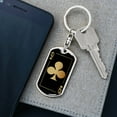 thumbnail image 5 of Queen Of Clubs Gold Keychain Dog Tag Stainless Steel or 18k Gold, 5 of 16