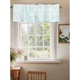 thumbnail image 2 of Teal Wave Lines Valances for Windows Abstract Curves Modern Style Rod Pocket Curtains Valance Short Window Treatment Drapes for Living Room, Bedroom Bathroom 42"&nbsp;W x 18" L, 2 of 5