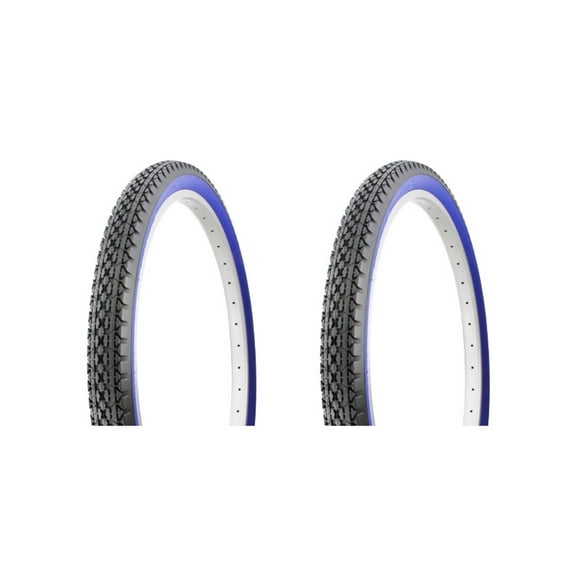 Tire set. 2 Tires. Two Tires Duro 26" x 2.125" Black/Blue Side WallHF-133.