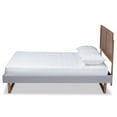 thumbnail image 2 of Baxton Studio Ash Walnut Brown Finished Wood King Size Platform Bed, 2 of 11