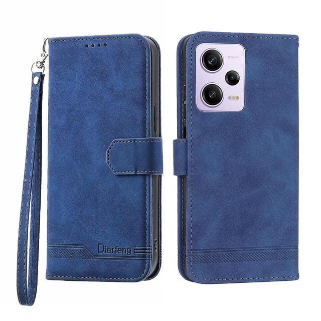 Funda romántica para Redmi Note 12 Pro 5g con cordón, orificio para altavoz, ranuras para tarjetas, función billetera, función atril y protección contra caídas.