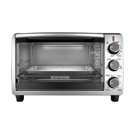 BLACK+DECKER 6-Slice Toaster Oven, Black, TO1950SBD - Walmart.com