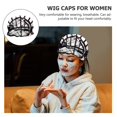 thumbnail image 2 of Wig Caps Mesh Net Wig Caps Weaving Hair Net for Wig Close End Fishnet Wig Cap (Black), 2 of 5