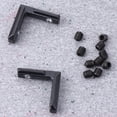 thumbnail image 2 of 20Pcs Black T Slot L Shape Connector with 40Pcs Screw Bolts Corner Connector Joint with Screws Black, 2 of 4