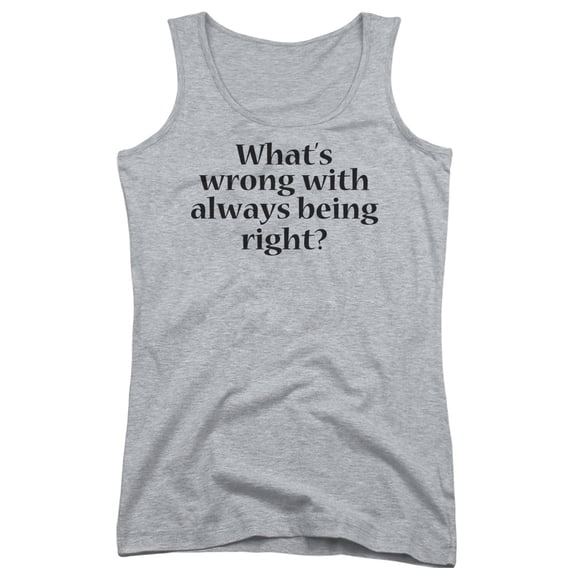 - Whats Wrong - Juniors Tank Top - Medium
