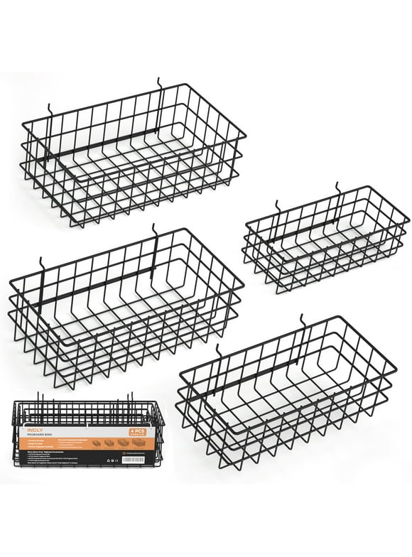 Pegboard Baskets in Wall Organization