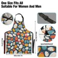 thumbnail image 3 of Pebble Stone Kitchen Apron with 2 Pockets Adjustable waterproof Cooking Aprons for Women Men Chef, 3 of 7