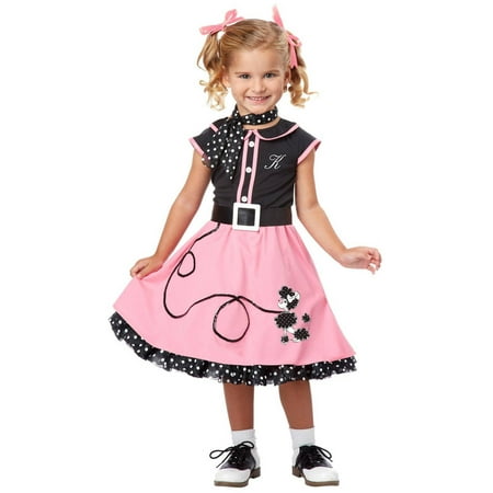 50's Poodle Cutie Toddler Halloween Costume, 3T-4T