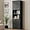 Black, variant on SAZYY Kitchen Pantry Cabinet, 75" Tall Wood Storage Cabinet with Doors and Shelves, 4 Doors Open Countertop Utility Hutch Cupboard for Dining Room Living Room Bathroom Furniture, Whitewashed Oak