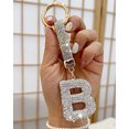 thumbnail image 2 of Initial Letter Keychain/Crystals Keyrings A-Z Letter Keychain For Car/Alphabet KeyRings For Women, 2 of 4
