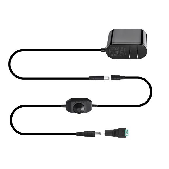 Fuente de alimentación GXILEE 12 V 2 A con regulador de intensidad y cable de 1,8 m