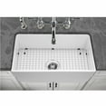 thumbnail image 4 of Houzer Platus 33 in White Fireclay Apron Front Farmhouse Single Bowl Kitchen Sink - PTG-4300 WH, 4 of 9