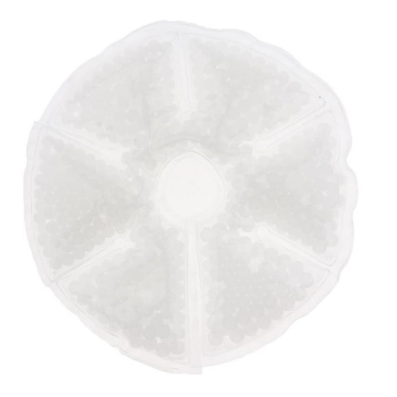 Compresas de gel frío/calor reutilizables para lactancia materna, color blanco