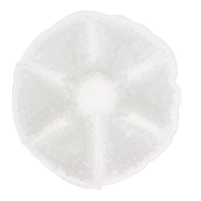 Compresa de hielo para terapia mamaria para madres lactantes. Almohadillas de gel frío-calor. Blanco