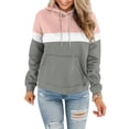 thumbnail image 4 of Ashirexll Hoodies for Women, Womens Hoodies Pullover, Ladies' Casual Color-Matching Long Sleeve Pocket Hooded Sweatshirts Fall and Winter Tops, 4 of 6