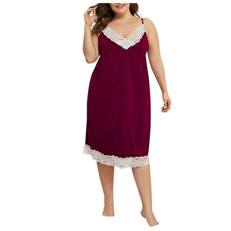

Lingerie For Women Plus Size Women Lingerie Lace Underwire Racy Muslin Sleepwear Underwear Nightdress Pajamas