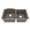 Concrete, variant on Karran Undermount Quartz Composite 32 in. 60/40 Double Bowl Kitchen Sink in Brown