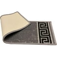 thumbnail image 2 of Stair Treads Skid Slip Resistant Backing Indoor Carpet Stair Treads Meander Greek Key Design 8  inch x 26  inch (1 Piece, Grey), 2 of 5